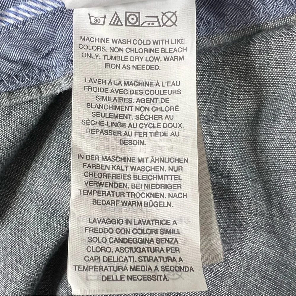 J. Crew Pants Men’s Bowery Slim Chambray Blue Lightweight 100% Cotton W 32 L 32